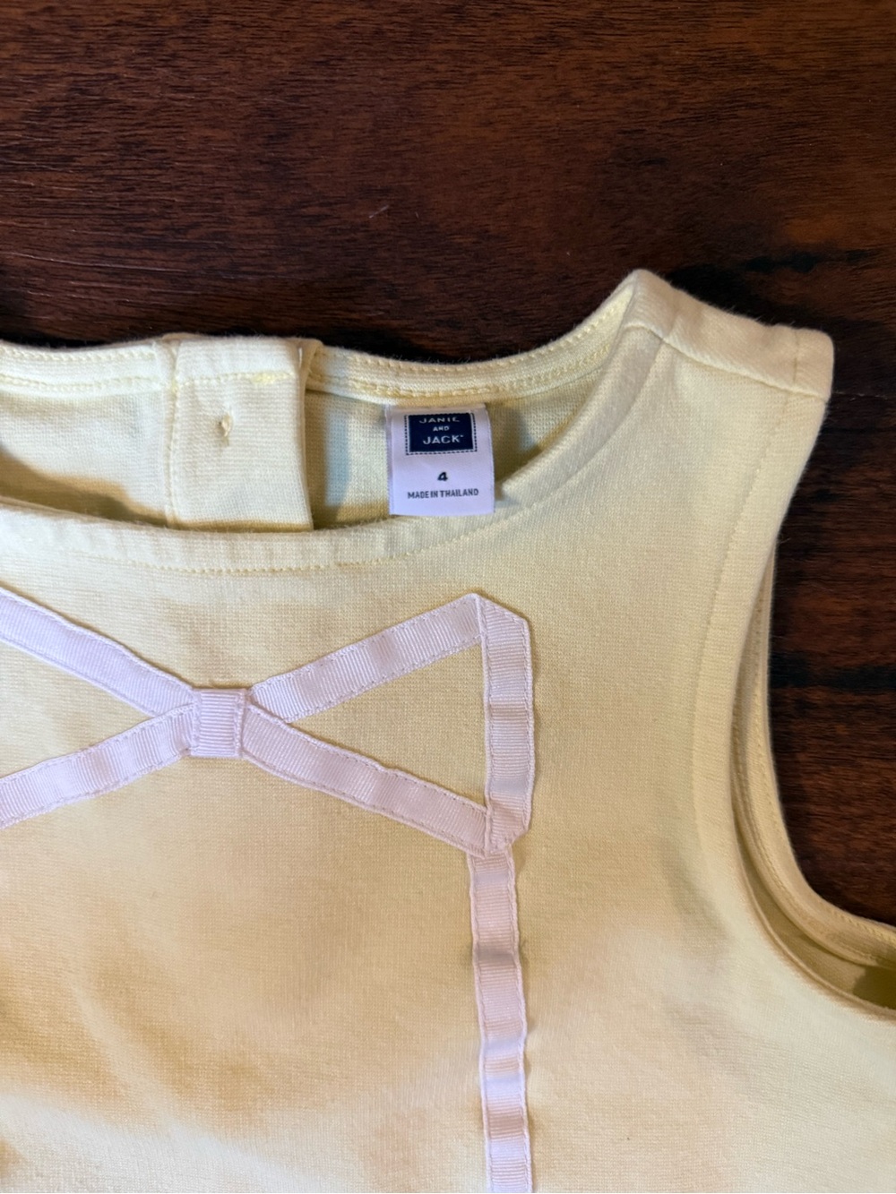 Janie and Jack Bow Shift Dress size 4 - Picture 5 of 6